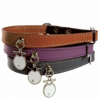 Bobby Ocean Leather Cat Collar